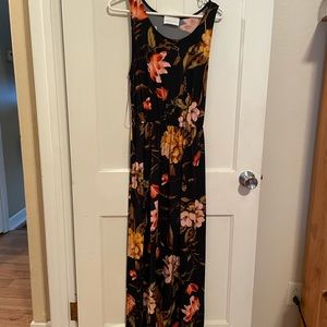 French Grey Maxi Dress